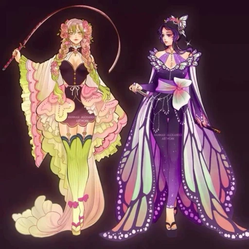 Shinobu and Mitsuri