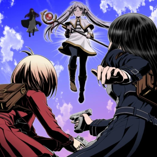 Freeze, Fern, Takina Inoue and Chisato Nishikigi
