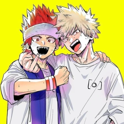 bakugo and kirishima (your brothers)