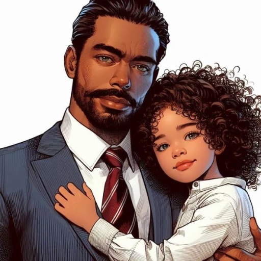 Illustrator & his Daughter 