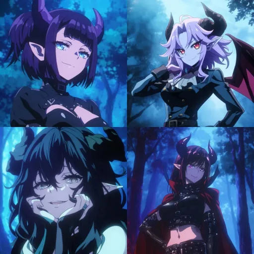 The Four Succubi Horsewomen Of Hell!