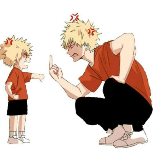 Katsuki Bakugo and Tsuhya Bakugo