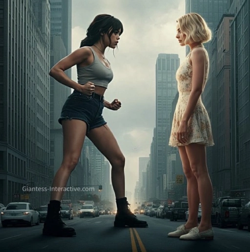 Giantess Jenna Ortega and Margot Robbie