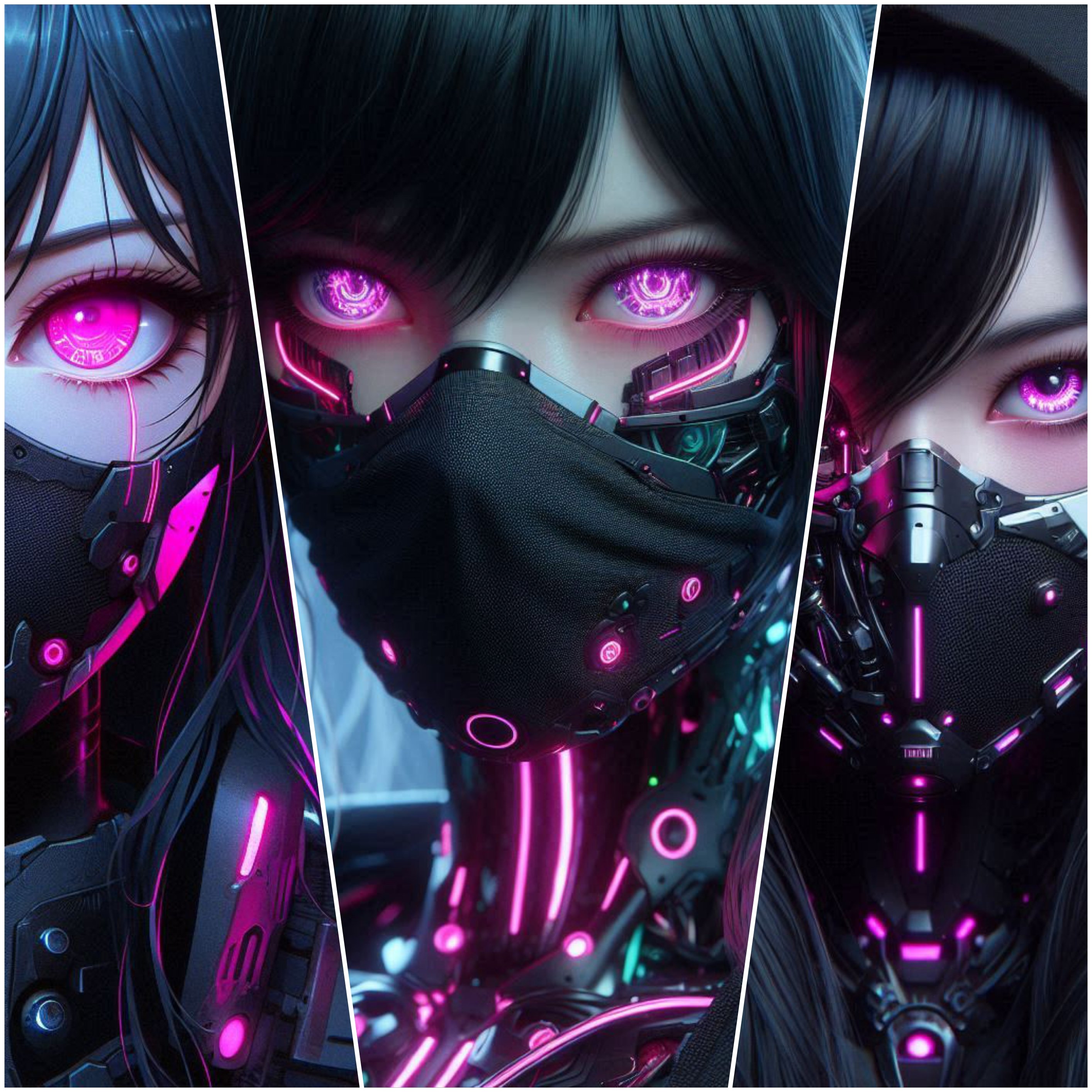 lena (half-human cyborg girl)