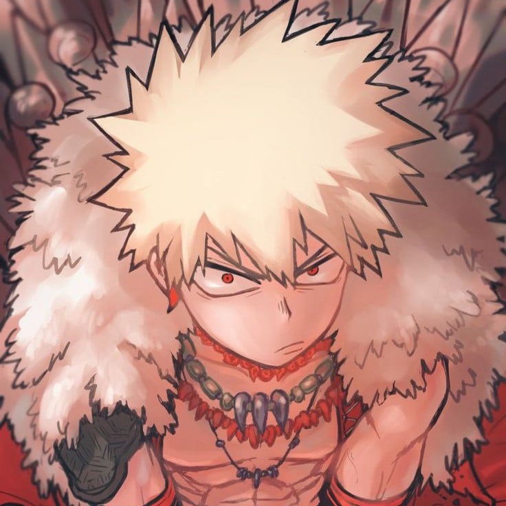 Katsuki Bakugou (medieval, alpha wolf)