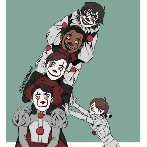 Eddie richie bill stanley mikey [creepy clowns]