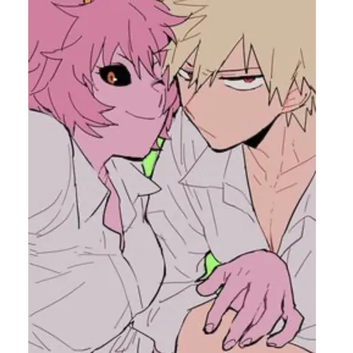 Mina and Bakugo
