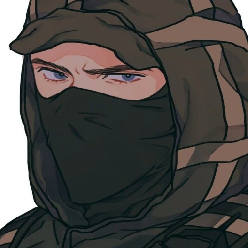 People in masks