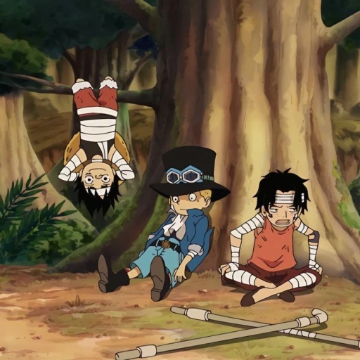 luffy, Ace y Sabo