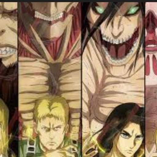 Eren and Ridem in a battle of Titans.