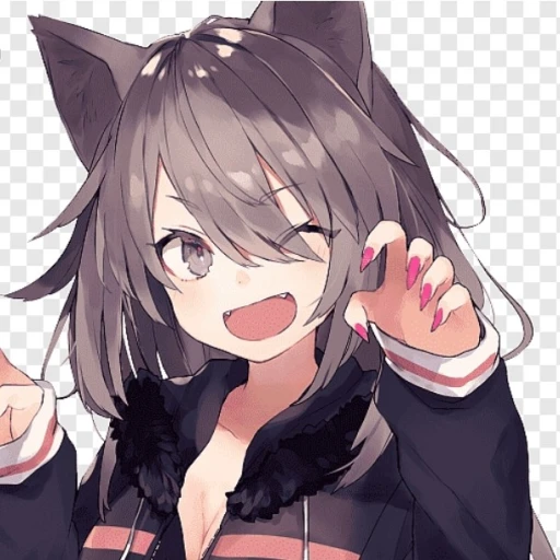 High school girl (half cat and human)