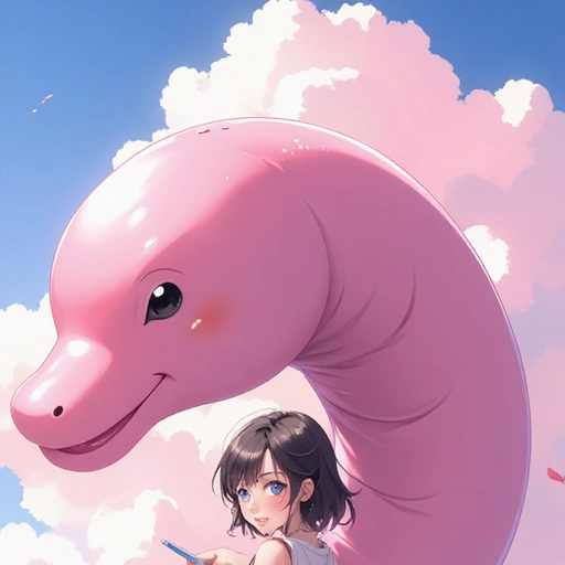 giant pink balloon anaconda 