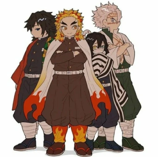Tomioka, Obanai, Rengoku, Sanemitos new