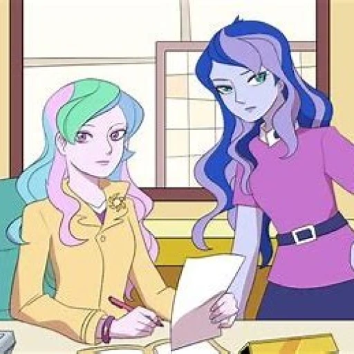 Equestria Girls VP Luna and Principal Celestia