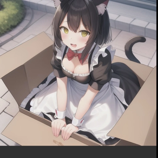 cat girl maid that’s homeless