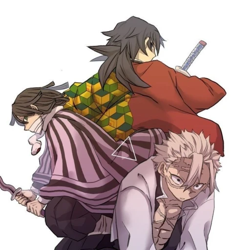 Sanemi, Obanai and Tomioka