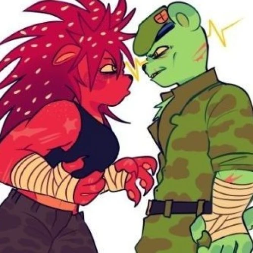 Spiky and Fliqpy • Happy Tree Friends (Alpha AU)