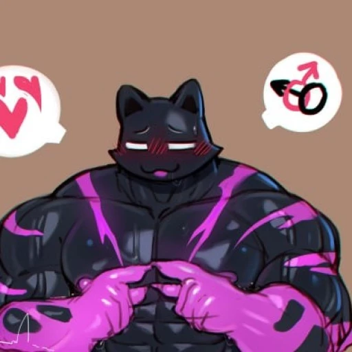 🖤phantom meowscles💜(gay,furry, NSFW)