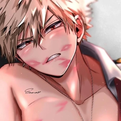 Bakugo kisses