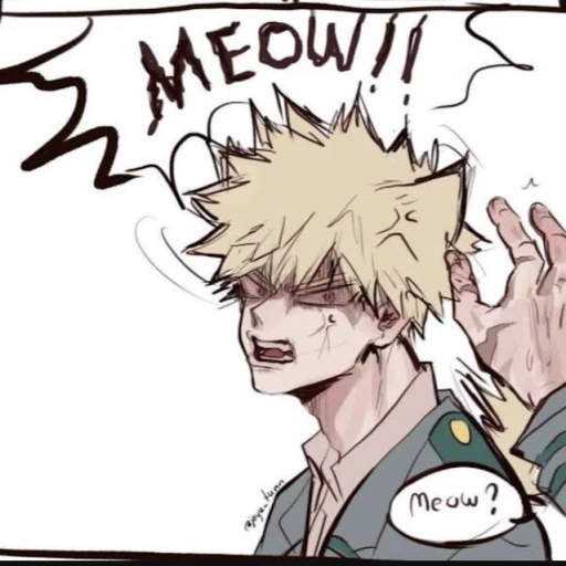 Katsuki Bakugo- Cat hybrid