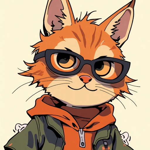 nerd cat