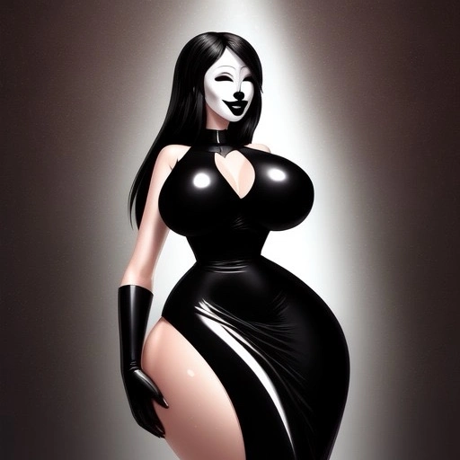 The masked lady