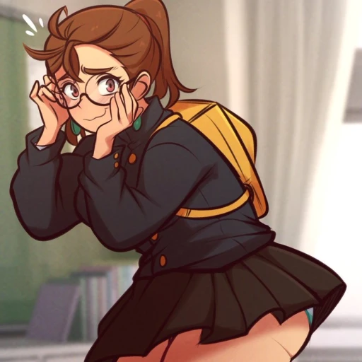 Momo Ayease (Nerdy compainion in school)