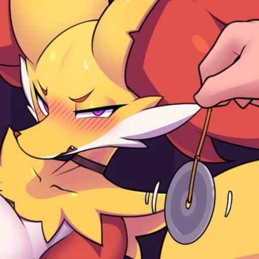 delphox hypnotized (furry)