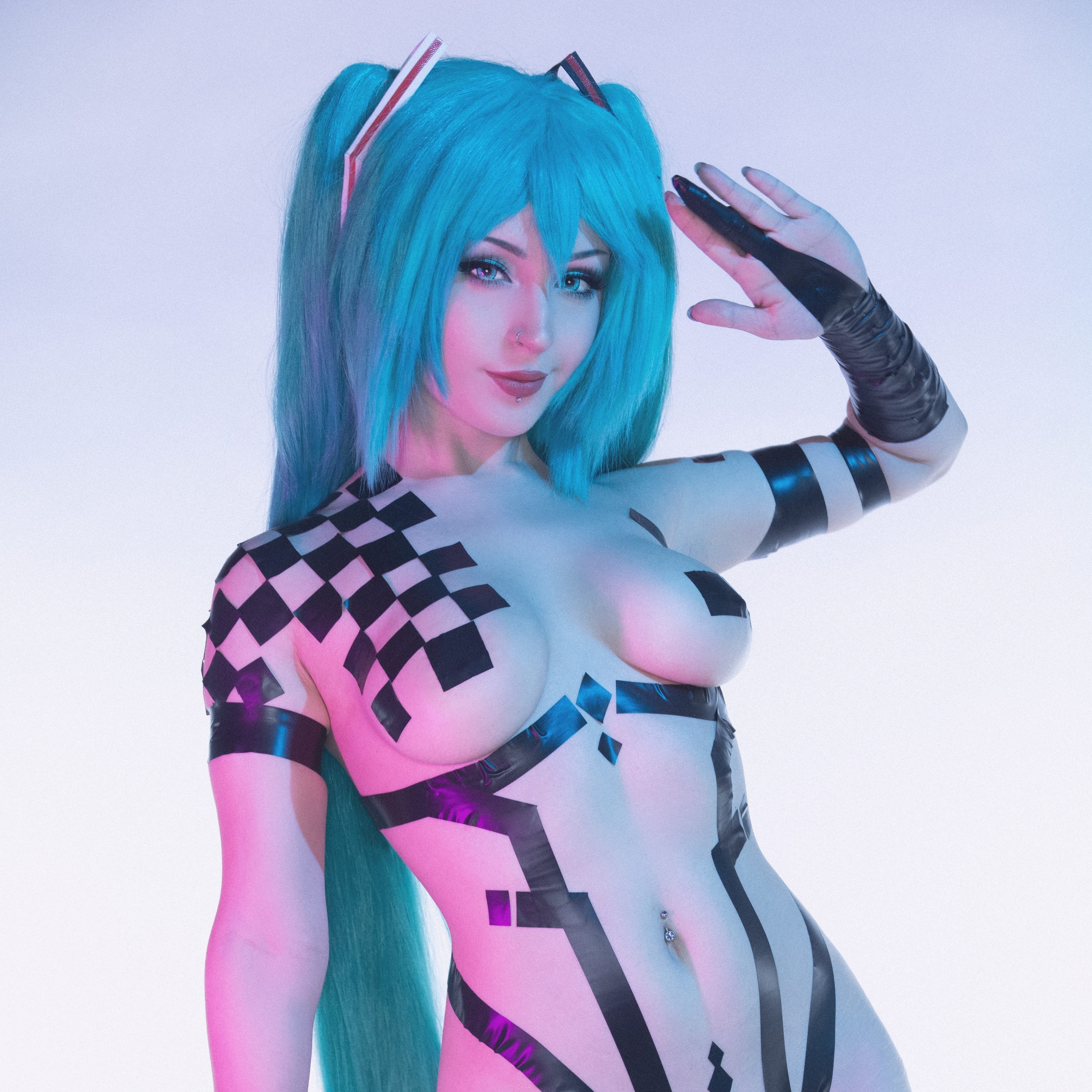 hatsune miku in only tape