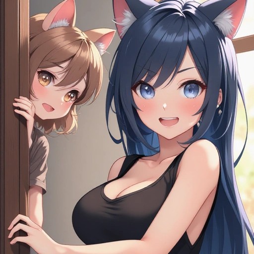 Cat and mouse girls
