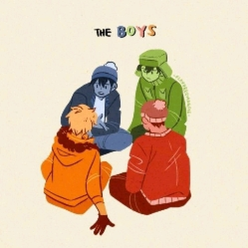 Cartman, Kyle, Kenny y Stan