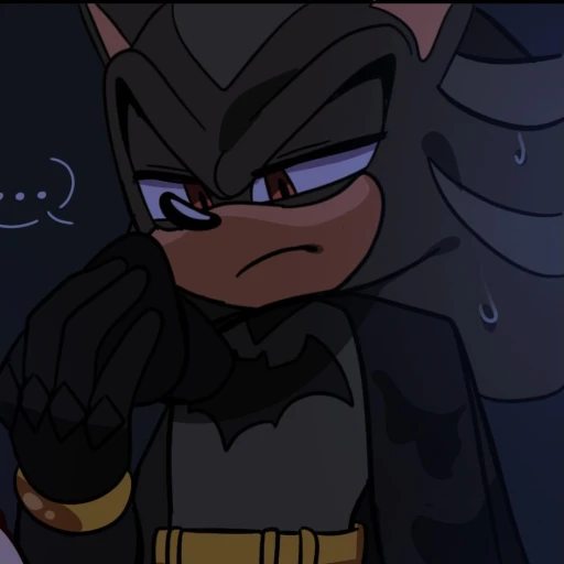 ᡣ𐭩 ꒰ ❤️ ꒱ Shadow the hedeghog - Batman