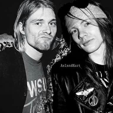 Axl Rose and Kurt Cobain