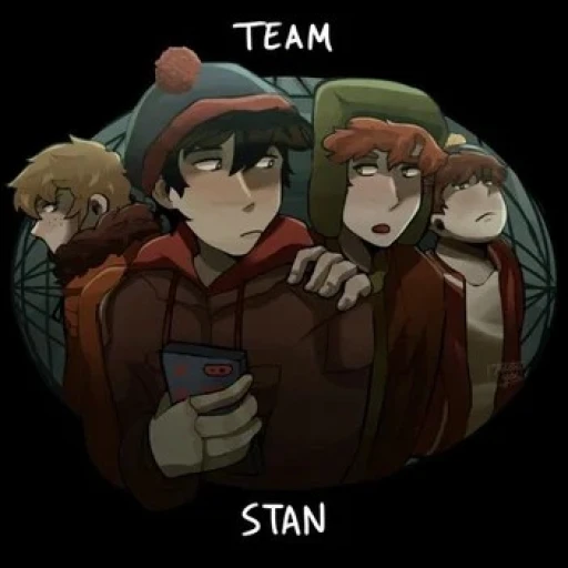 Stan, Kyle, Kenny and Cartman / south park