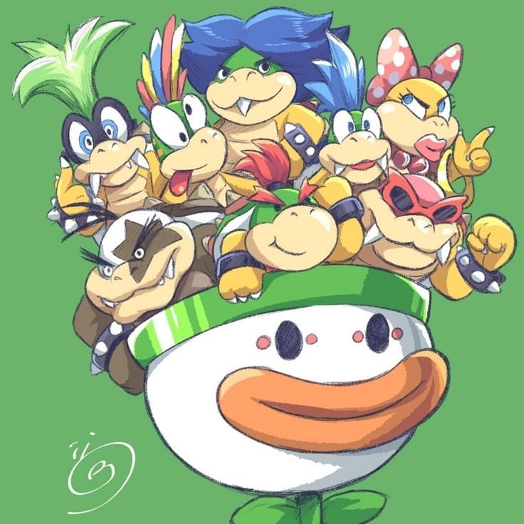 Koopalings and Bowser Jr.