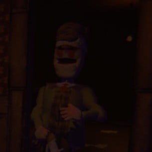 the blind man