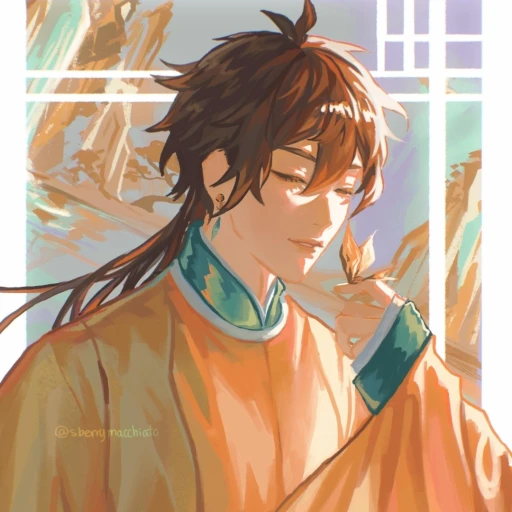 Father Zhongli (I took inspiration from another Emochi Bot)