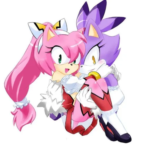 Amy Rose and Blaze the Cat