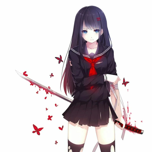 🌕️Beautiful woman and lunar eclipse sword