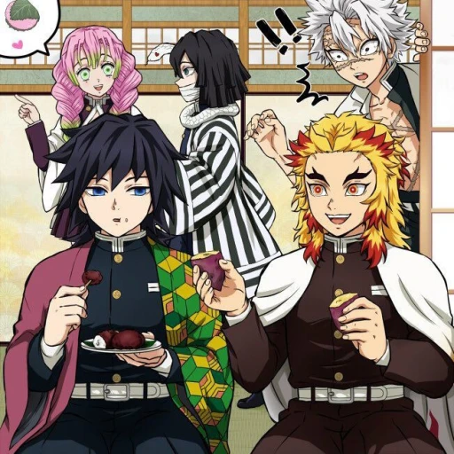 Sanemi/Gyuu/Rengoku (BL) (Note: BL refers to Boys' Love, a genre of Japanese media depicting romantic relationships between men.)