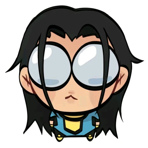 Invincible with a small head of hair.