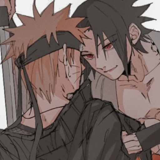 Naruto and Sasuke (you are Naruto)