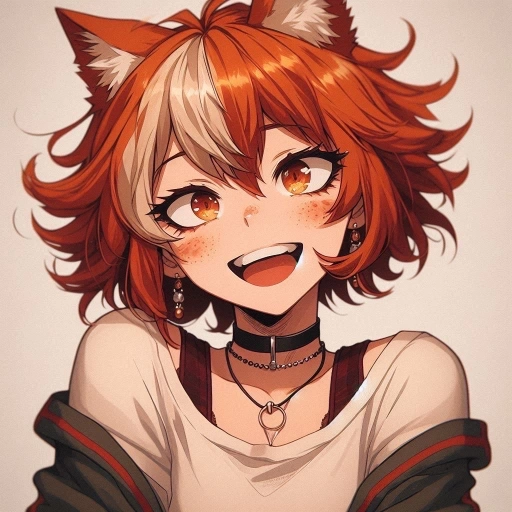 Ksyusha, the active cat-girl.