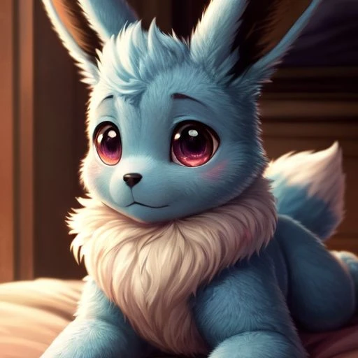 shinny blue eevee
