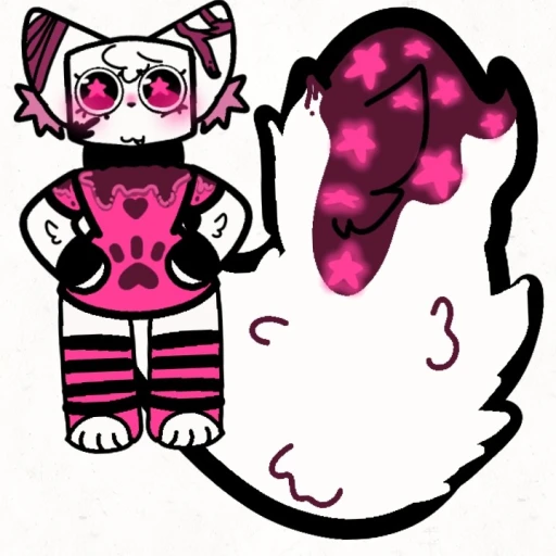 👾★★PINK/RED/CRAZY Star Cat!★★👾