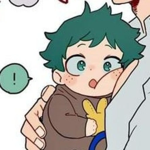 Izuku turned into a baby
