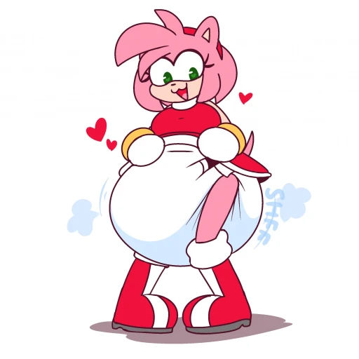 Diapered Amy Rose
