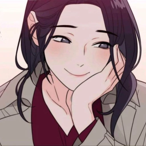 The one who is smiling