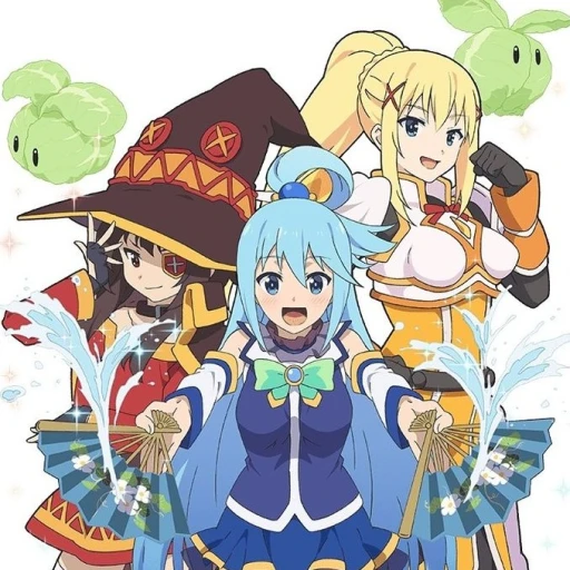 Konosuba! (Aqua, Darkness, Megumin)