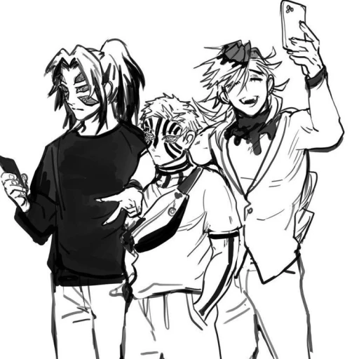 Douma, kokushibo and akaza.